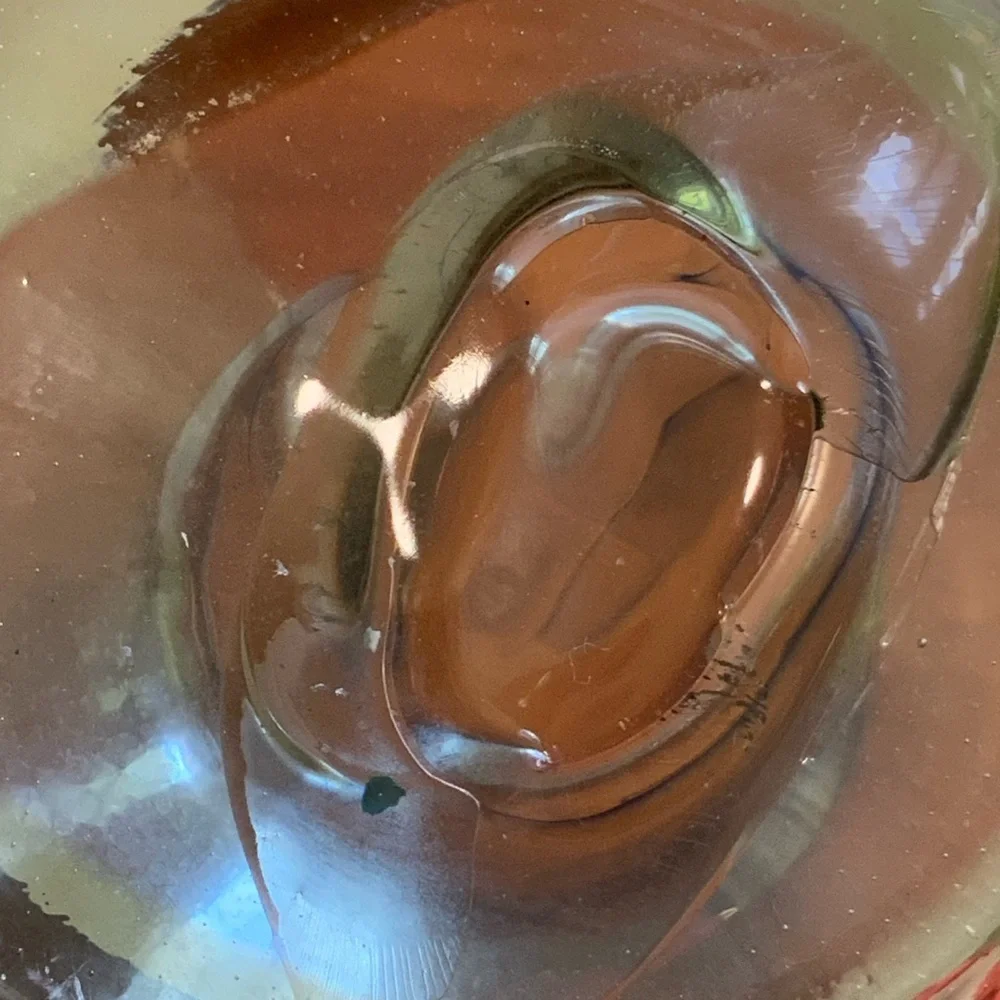 Vintage Hand Blown Art Glass Jug | Murano-Style Bullicante Vase